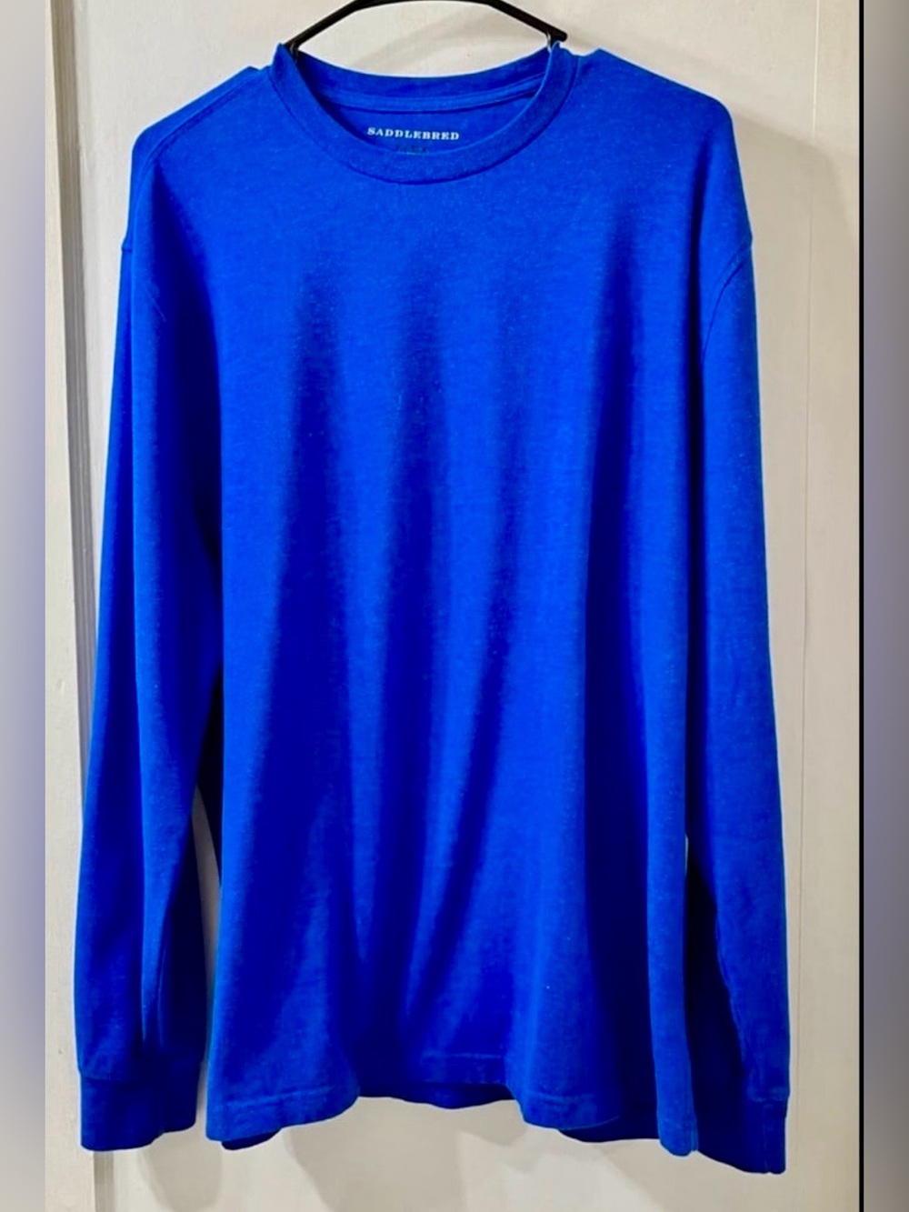 Saddlebred Men's Long-Sleeve Crewneck Shirt - Royal Blue
